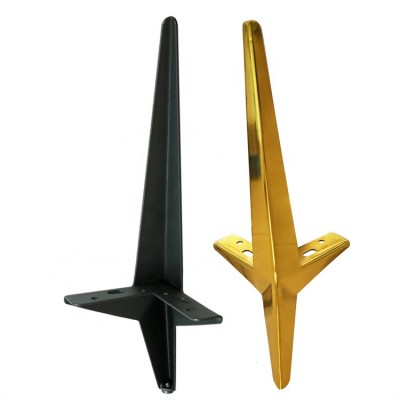 Popular Style Metal Bed Legs 120mm Golden Furniture Legs For Sofa