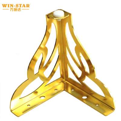 Fashion style sofa accessory metal chair foot golden furniture legs for sale