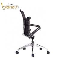 Folding adjustable reading chair for library swivel mesh chair