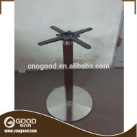 Chrome Finished Base Cast Iron Table Leg Set