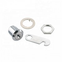 Chrome plated desk drawer locks for office furniture